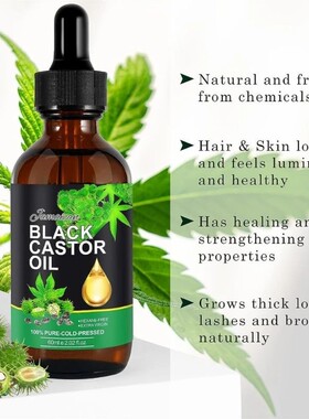 Natural Jamaican Black Castor Oil for Hair Growth,Body Massa
