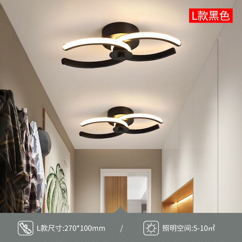 2022网红北欧入户过道灯走廊灯个性玄关灯衣帽间灯led阳台小射灯_虎窝淘