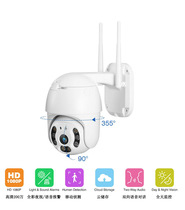Wireless 4G camera 1080P Color waterproof 360-degree zoom intelligent talkback face recognition WIFI surveillance lens