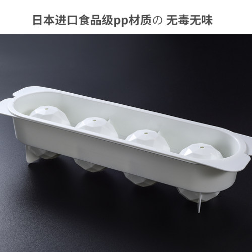 日式透明创意威士忌家用多边形冰球模具调酒大制冰盒制冰模具硅胶 - 图3