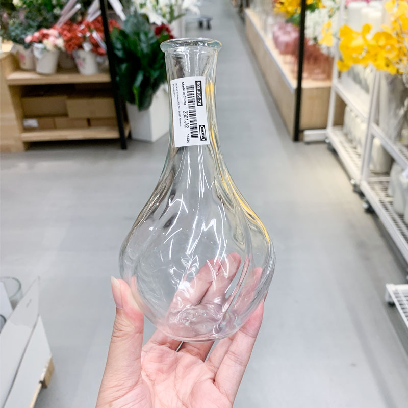 IKEA/宜家维利斯塔花瓶透明玻璃瓶客厅绿植插花桌面摆件摆设-图0