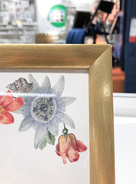 金属质感线条挂画框IKEA/宜家