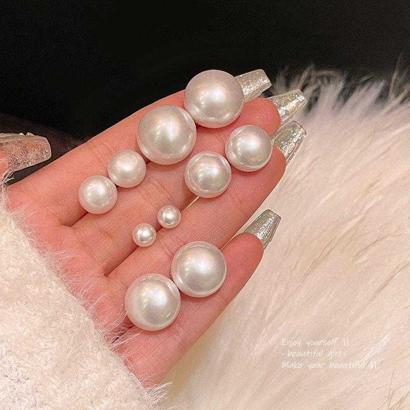 【饰全饰美】925银针百搭珍珠耳钉女fever同款复古养耳洞耳环,淘宝优惠券,粉丝福利购,淘宝优惠卷