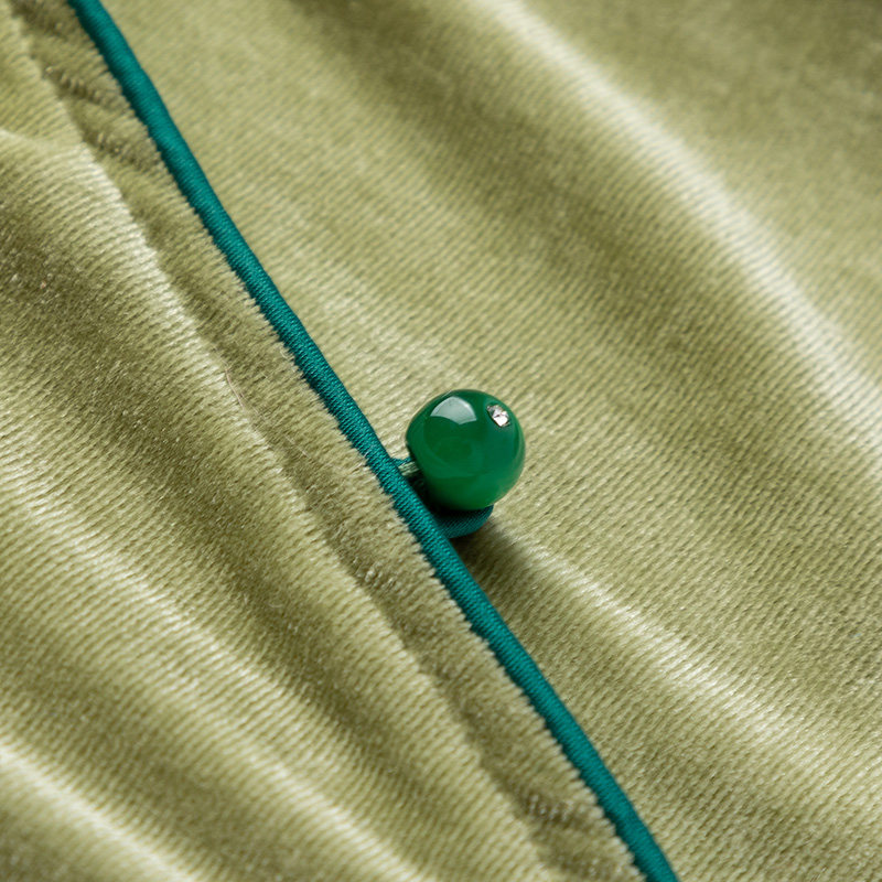 金丝绒睡衣女士秋冬季长袖套装复古国风家居服套头春季薄款可外穿,淘宝优惠券,粉丝福利购,淘宝优惠卷