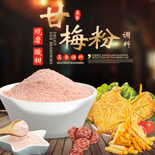 甘梅粉味撒料商用家用500g地瓜薯条鸡排专用调料梅干粉正宗梅子粉 - 图0