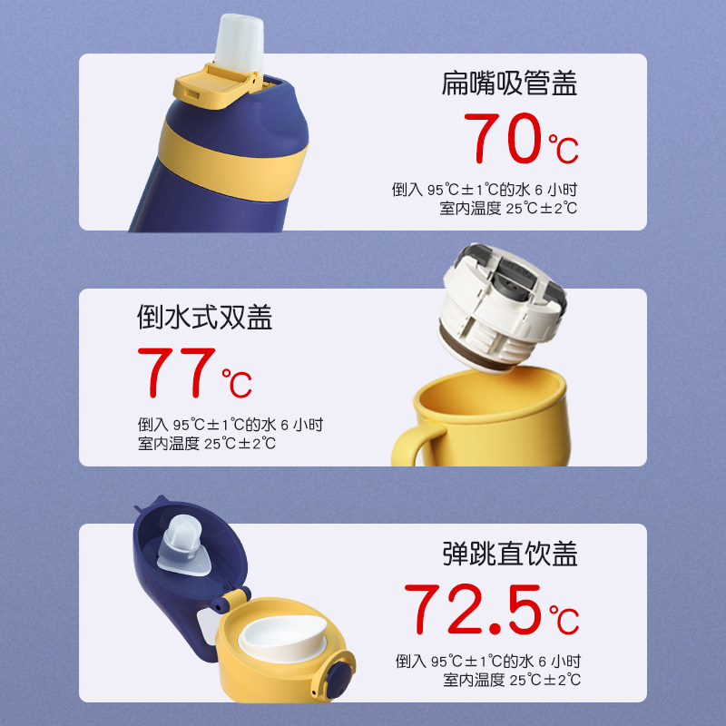 小袋鼠巴布直饮吸管式宝宝保温杯 小袋鼠巴布米迪水杯