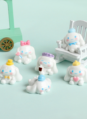 卡通大耳狗萌粒树脂桌面摆件礼品