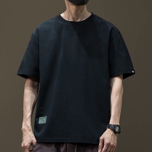 夏季索罗娜冰丝短袖t恤男加肥加大码胖子半袖打底上衣新款男士潮 - 图0