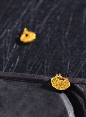 手工錾刻平安古法吊坠配饰