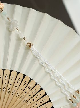 古风旗袍压襟坠兔子国风流苏胸针