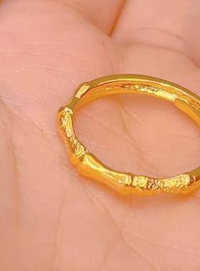 节节高戒指高颜值竹节开口指环