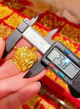 沙金瑞兽吊坠舞狮醒狮项链毛衣链挂坠镀金配饰diy手工饰品挂件