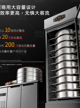 缔特商用10层喷雾蒸笼发酵箱