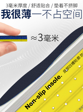 进口PEDAG夏季透气吸汗乳胶鞋垫
