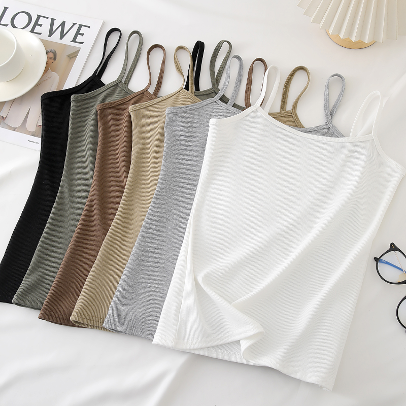 黑色小吊带女西装内搭打底修身白色背心女2024年新款外穿夏季上衣,淘宝优惠券,粉丝福利购,淘宝优惠卷