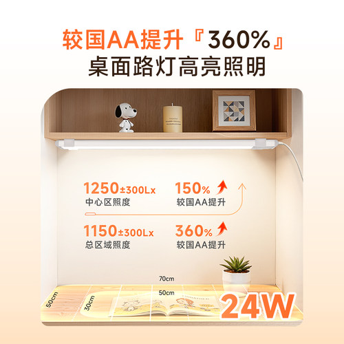 孩视宝台灯护眼学习专用儿童书桌磁吸壁挂床头阅读酷毙灯宿舍新款 - 图1