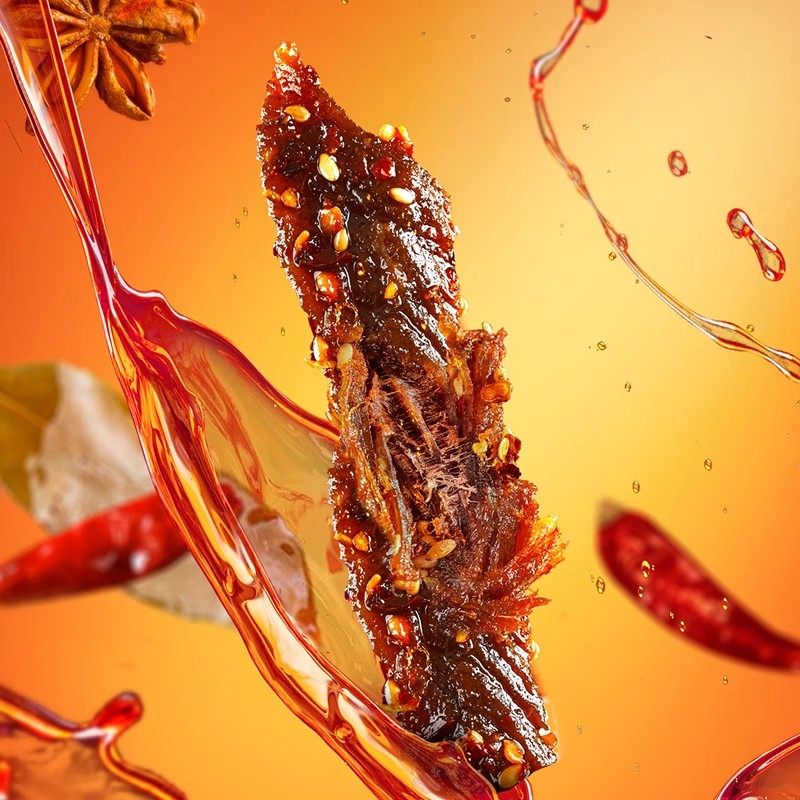 蜀道香麻辣牛肉干蜀味300g盒装四川特产小吃独立袋装解馋肉类零食,淘宝优惠券,粉丝福利购,淘宝优惠卷