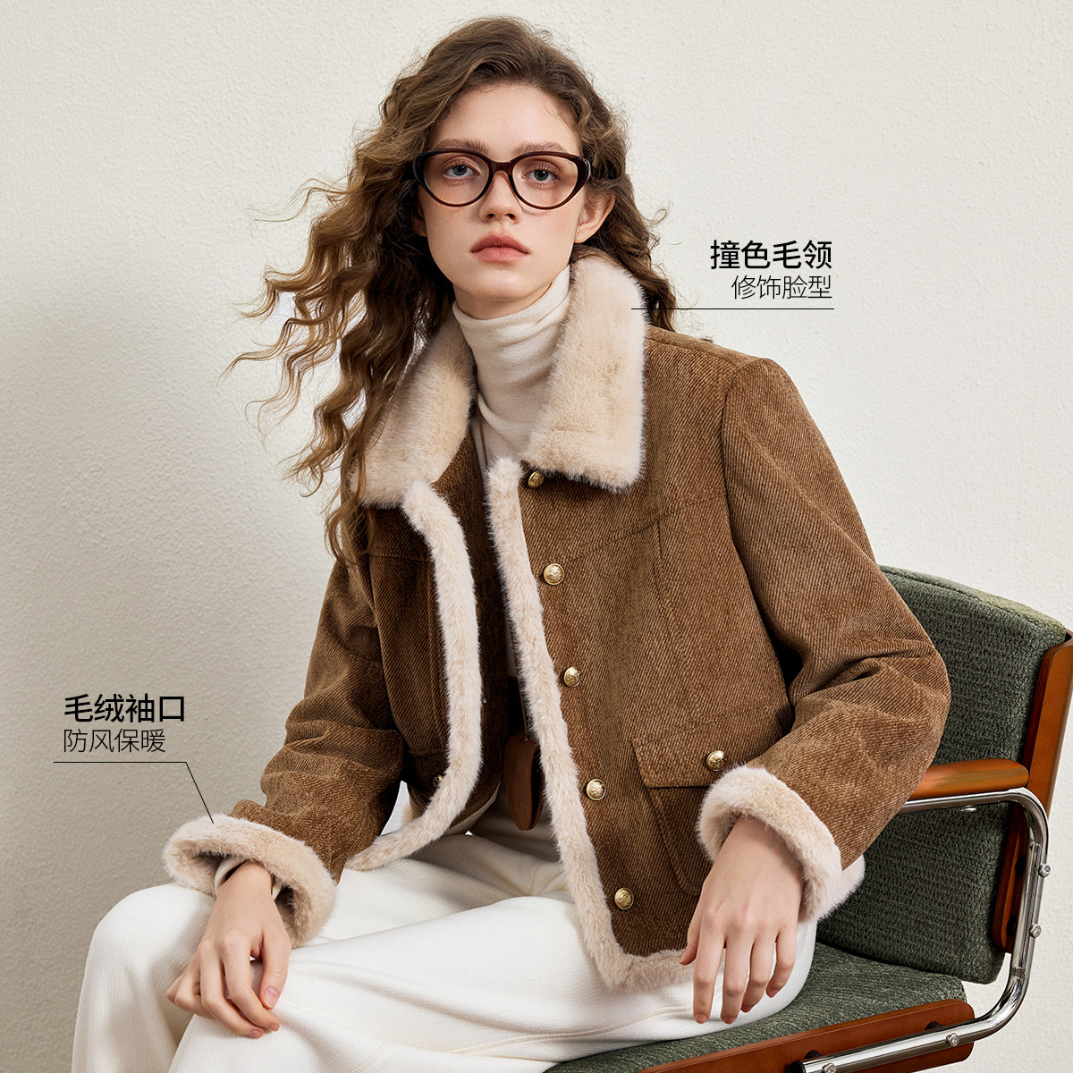 KBNE轻薄短款修身驼色羽绒服女2025冬季新款显瘦不臃肿面包服外套,淘宝优惠券,粉丝福利购,淘宝优惠卷