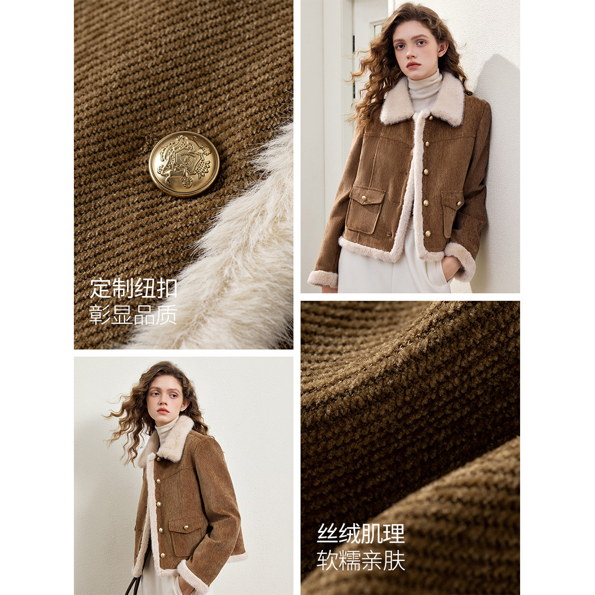 KBNE轻薄短款修身驼色羽绒服女2025冬季新款显瘦不臃肿面包服外套,淘宝优惠券,粉丝福利购,淘宝优惠卷