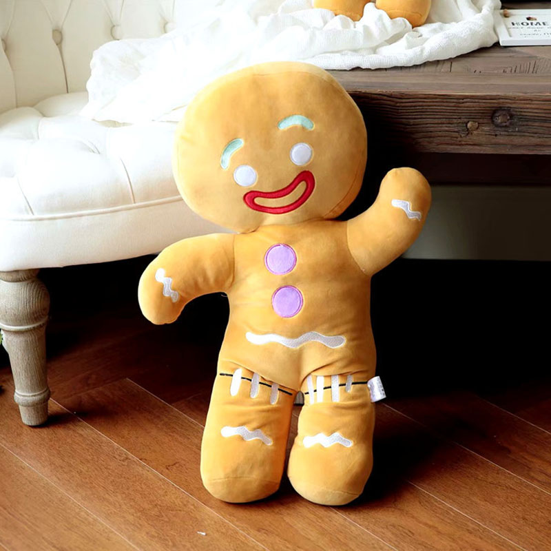 Gingerbread Man Plush Toy Baby Appease Doll Biscuits Man Pil - 图3