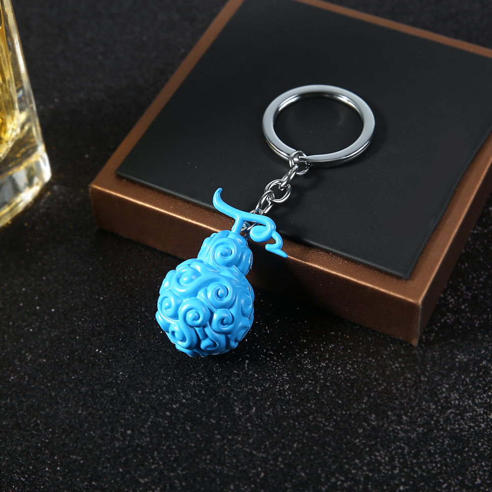 New Anime KeyChain Devil Fruit Figure Straw Hat Holder Chave - 图2