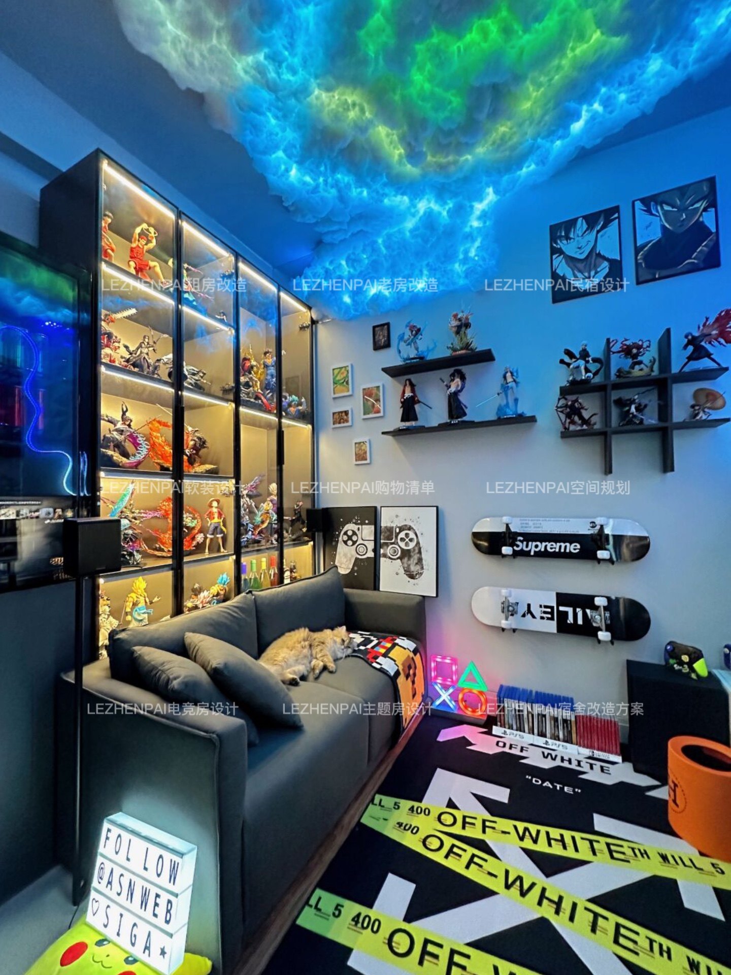 电竞房改造 二手房软装设计老屋翻新男孩的梦想礼物 室内设计搭配 - 图0