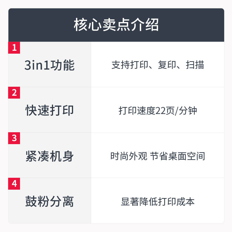佳能mf112黑白无线wifi激光 a4手机 青鸟办公黑白激光多功能一体机