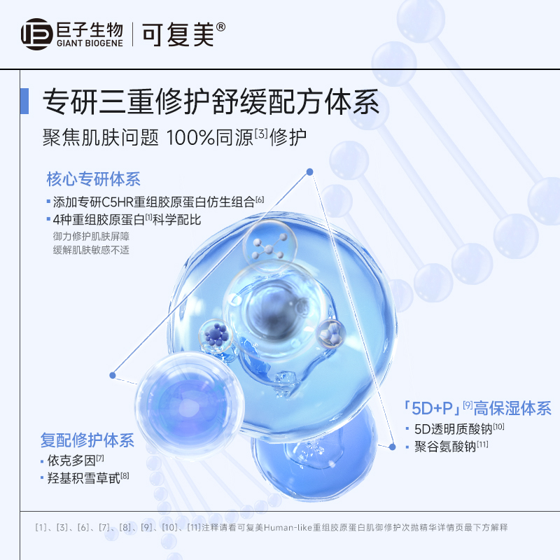 可复美胶原棒次抛精华重组胶原蛋白敏感肌屏障保湿舒缓修护精华液