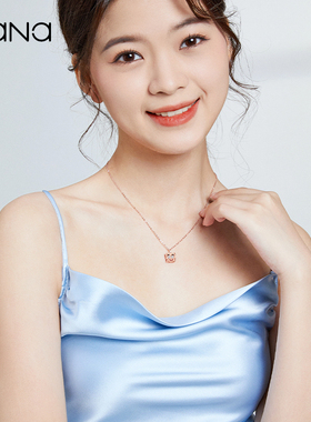 vana海绵宝宝纯银项链女送女朋友