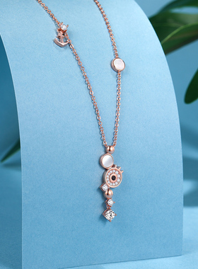 vana鱼泡泡锁骨项链女轻奢小众