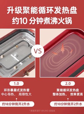 BRUNO分体鸳鸯多功能料理锅