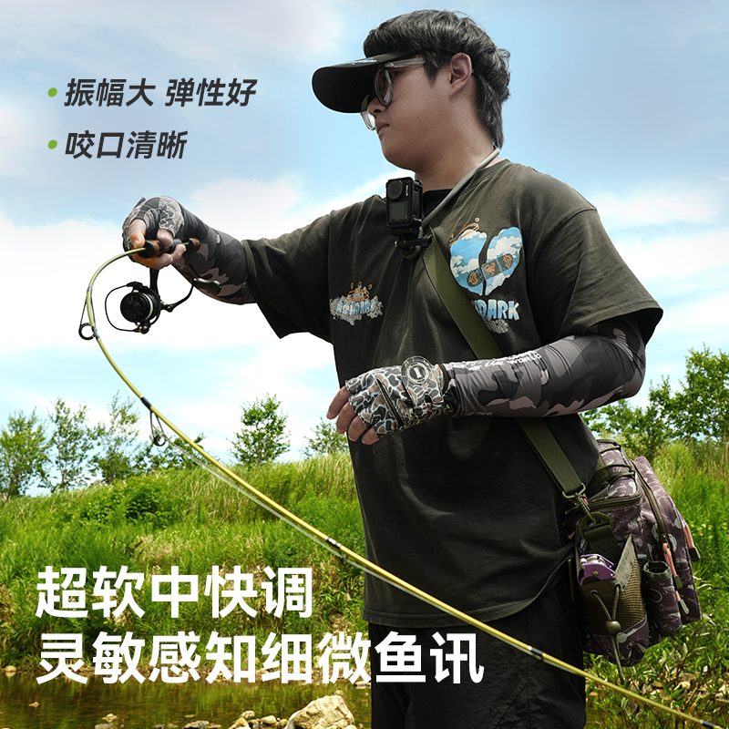 国王路亚微物路亚竿ul弹射直柄枪柄l调马口专用超软微物杆溪尊S7 - 图0