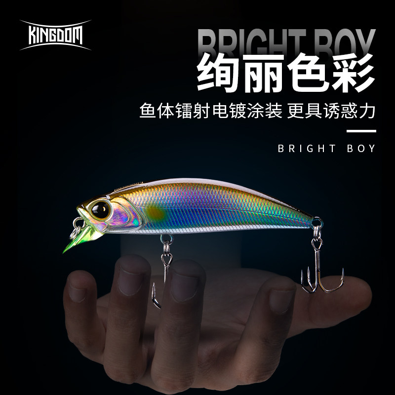 国王路亚饵亮仔二代沉水米诺套装微物远投翘嘴鲈鳜鱼路亚假饵,淘宝优惠券,粉丝福利购,淘宝优惠卷