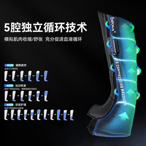 倍益康气动压缩靴腿部气压恢复系统HACM-A1深层肌肉放松按摩器仪 - 图1