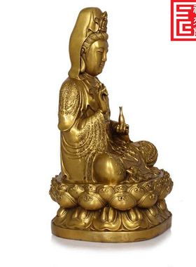 全铜观音佛像家居工艺品