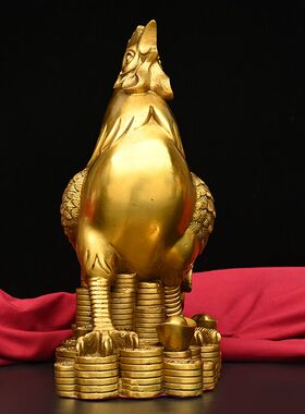 铜家居客厅办公室生肖鸡中式