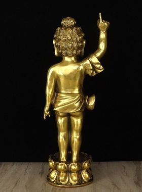 全铜浴佛太子佛摆件工艺品