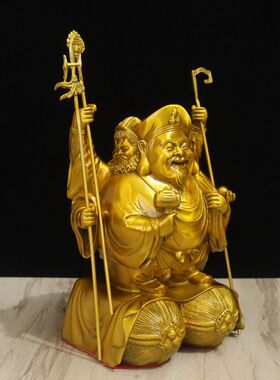 全铜大黑天财神摆件工艺品送礼