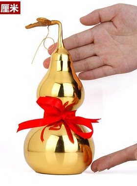 室内装饰玄关装饰品铜葫芦摆件