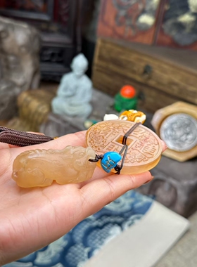 善礼天然羊角手链雕刻貔貅手串羊角佛珠手链藏式羊角血料民族风