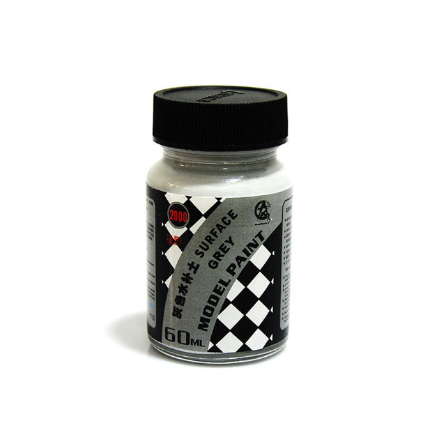 Water-filled soil model paint white/black/gray/rust star shadow