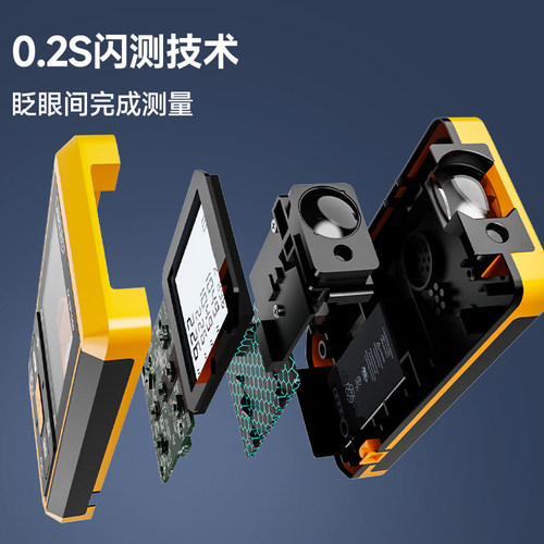 得力激光测距仪高精度手持激光尺电子红外线测量尺距离仪器量房仪 - 图2