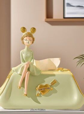 工厂代发泡泡女孩纸巾盒家居客厅