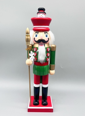 胡桃夹子木偶摆件圣诞节礼物儿童房橱窗卧室摆件士兵男女孩玩具