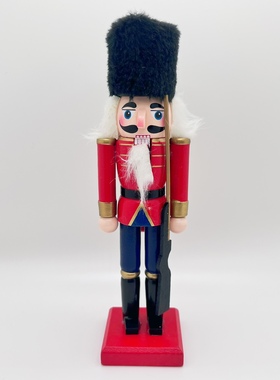 胡桃夹子木偶英国士兵摆件儿童房间卧室酒柜装饰品家居小摆设20CM