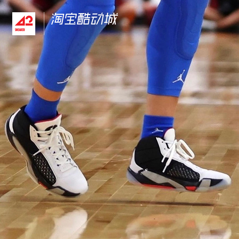 现货42运动家 Air Jordan 38 AJ38黑白首发实战篮球鞋DZ3355-106-图2