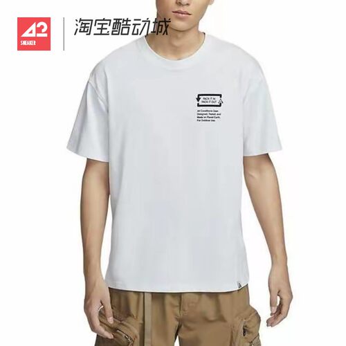 42运动家 Nike ACG系列 印花圆领休闲运动短袖T恤男款 FV3491-121 - 图1