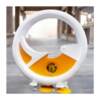 Manufacturer customized amusement equipment park plaza large dynamic bicycle interactive art stainless steel sculpture ornaments