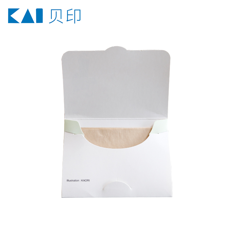 kai贝印旗舰店kai/贝印日本进口吸油面纸面部男女 控油 清洁毛孔脸部去油便携带1
