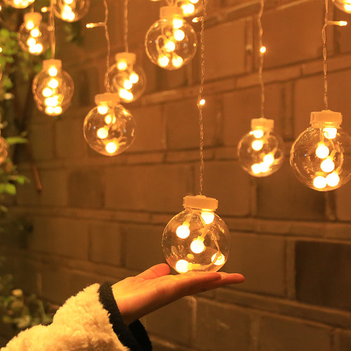 太阳能许愿球灯房间装饰窗帘灯led户外露营彩灯庭院布置闪灯串灯 - 图2